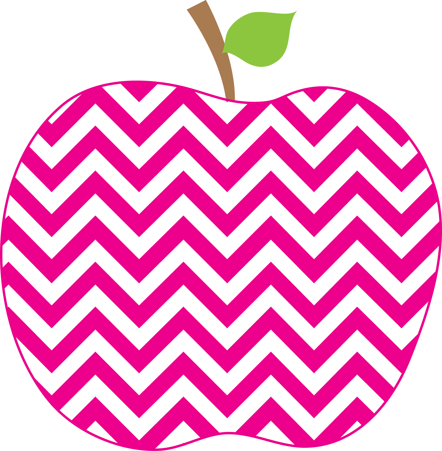 28 Collection Of Chevron Apple Clipart - Chevron Apple (1516x1546), Png Download