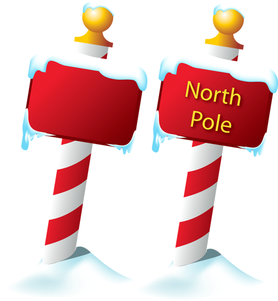 North Pole Sign Png Picture - North Pole Sign Clipart (553x600), Png Download