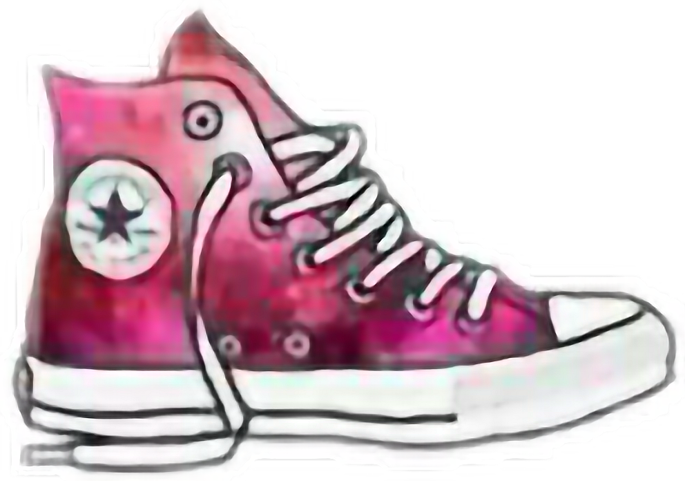 Allstar Converse Tumblr Rosegalaxy Image Royalty Free - Converse Drawing (992x696), Png Download