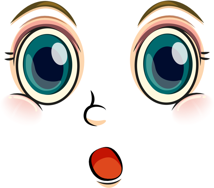 Cartoon Facessmiley Facesfunny - Para Pintar Cara Triste .png (800x719), Png Download