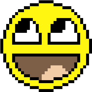 Funny Face - Pixel Cartoons (370x330), Png Download