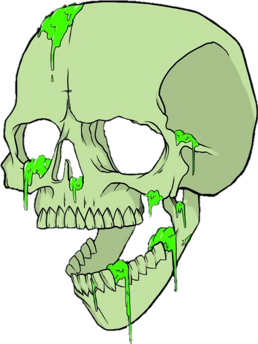 Report Abuse - Grime Skull Png (506x675), Png Download
