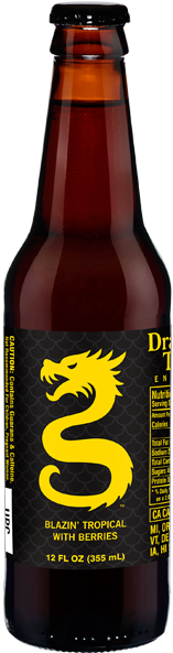 Dragon Blazin Tropical - Dragon Tail Energy Drink (500x630), Png Download