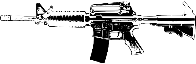 Rifle, Automatic Gun, Weapon, Arms, Silhouette, Gun - Il Male Degli Altri [book] (640x320), Png Download