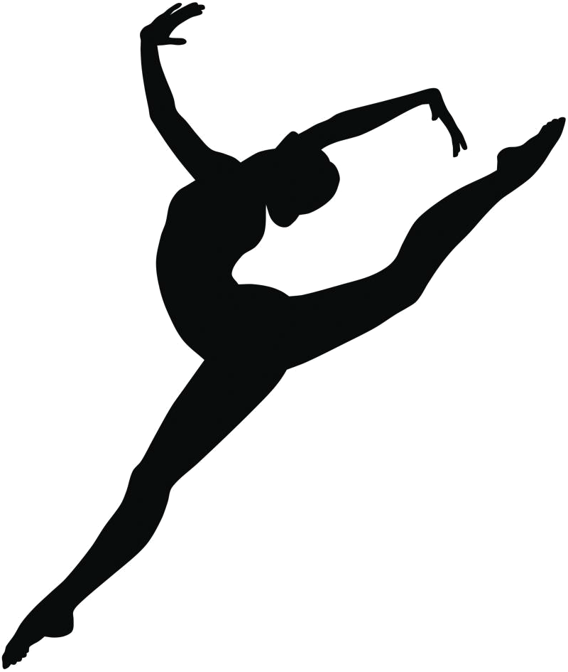 Dancer Silhouette Arabesque - Dance Png (886x1024), Png Download