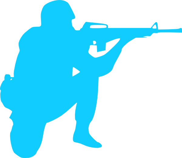 Blue Soldier Clip Art - Soldier Clip Art (600x520), Png Download