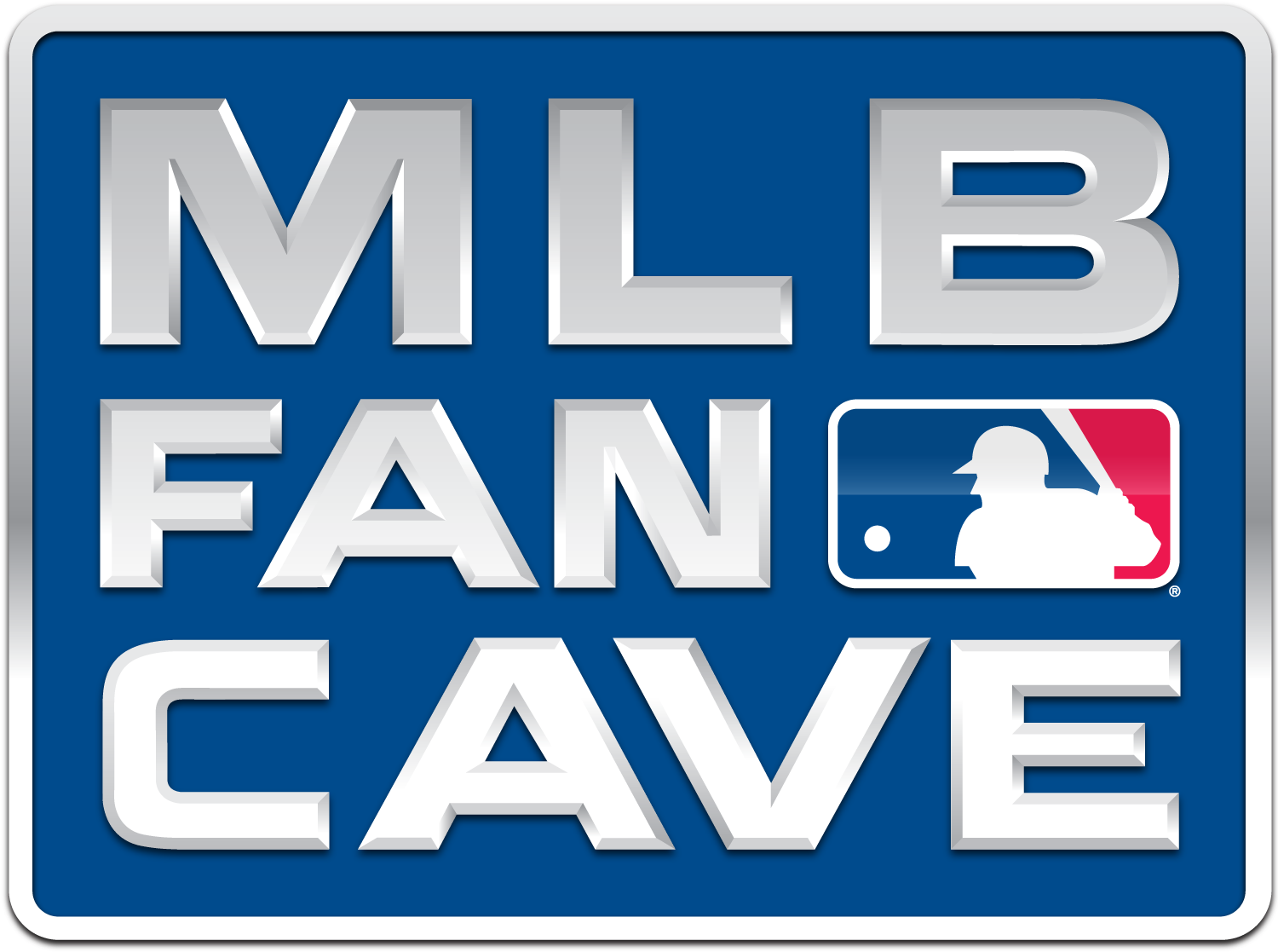 This Is The Logo For The Mlb Fan Cave - Mlb Fan Cave T-shirt Xl Front (1500x1500), Png Download