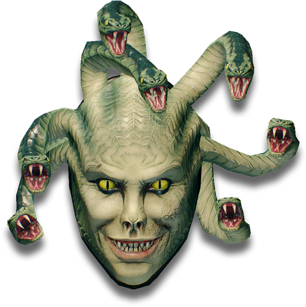 Medusa Transparent - Payday 2 Medusa Mask (623x633), Png Download