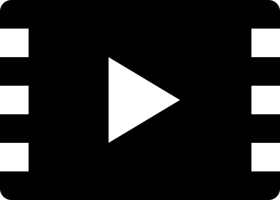 Play Button On Film Strip Comments - Film (980x700), Png Download