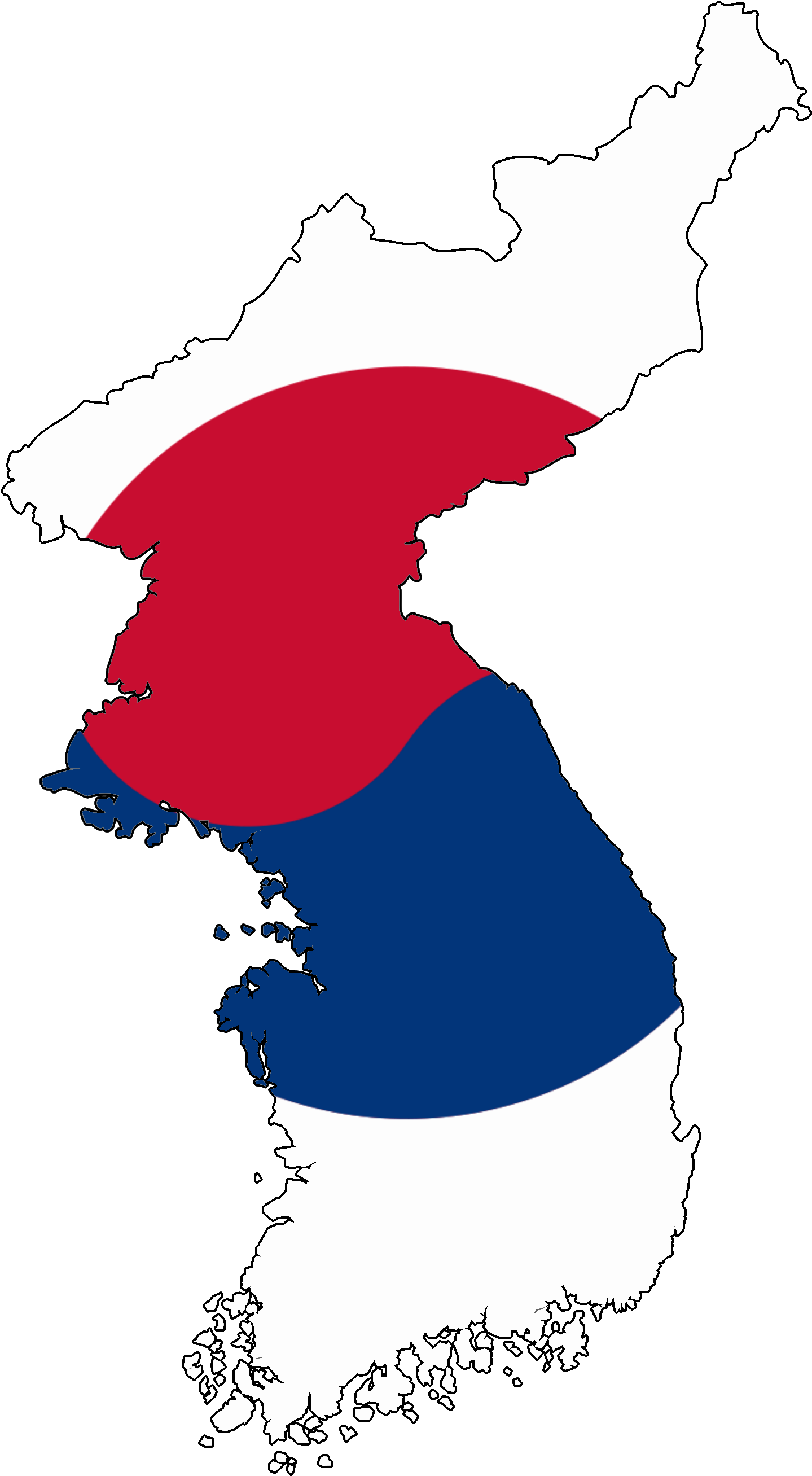 Flag Map Of Korea - South Korean Flag Png (2000x2700), Png Download