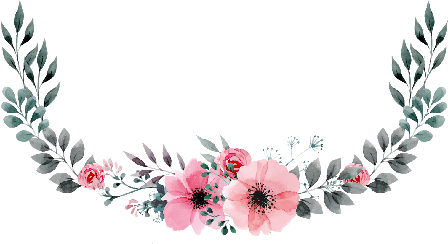 Invitation Design, Invitations, Watercolor Drawing, - Topo De Bolo Floral Png (1600x952), Png Download