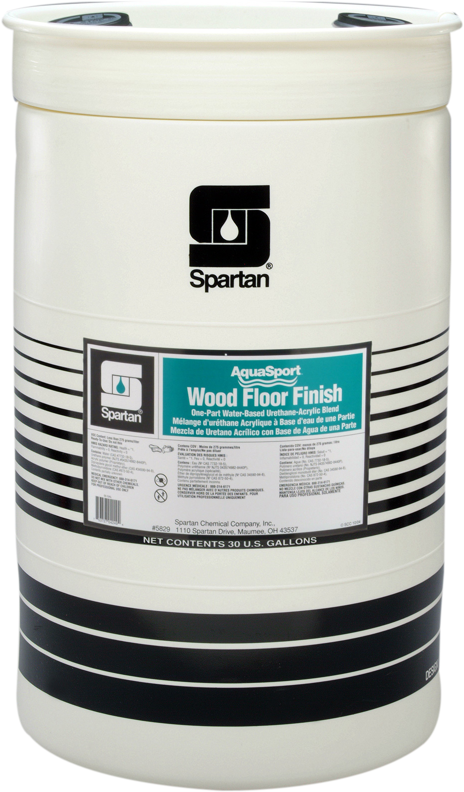 582930 Aquasport Wood Floor Finish - Spartan Nabc Non Acid Disinfectant Bathroom Cleaner-55gal (1310x1834), Png Download