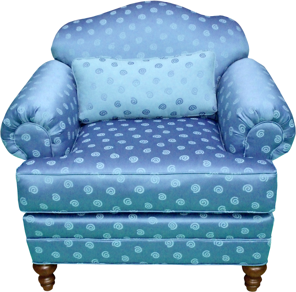Blue Chair Transparent Clipart (1037x1027), Png Download