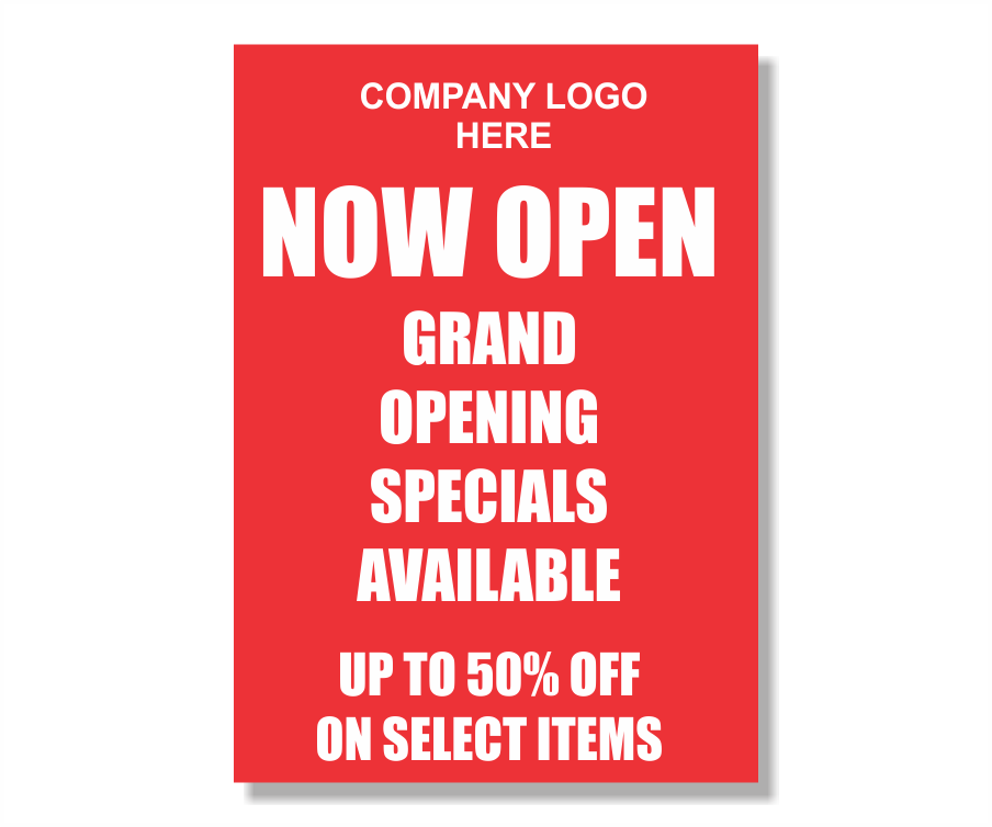 Store Display Signs - Printing (904x754), Png Download