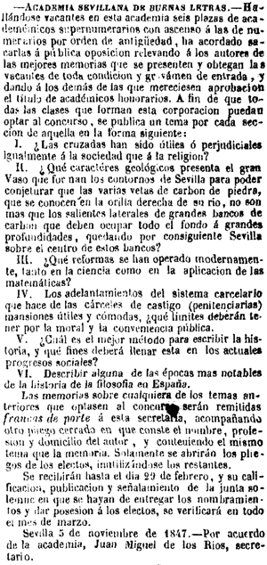 Academia Sevillana De Buenas Letras - Letras De Periodico Png (300x634), Png Download