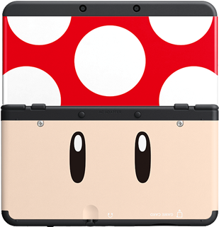 Cover Plate - Nintendo 3ds Mushroom (480x320), Png Download