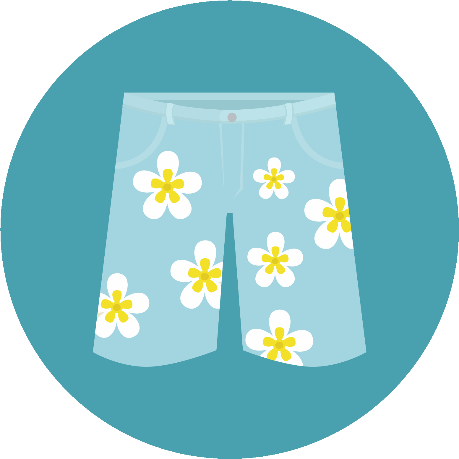 Swimming Shorts Icon - Shorts (1600x1600), Png Download