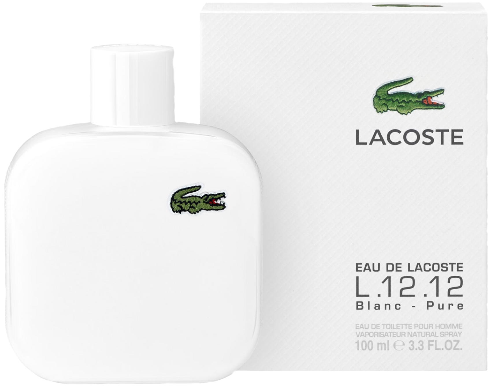 Lacoste Eau De Lacoste L.12.12 Pure White Eau De Toilette, (2000x2000), Png Download