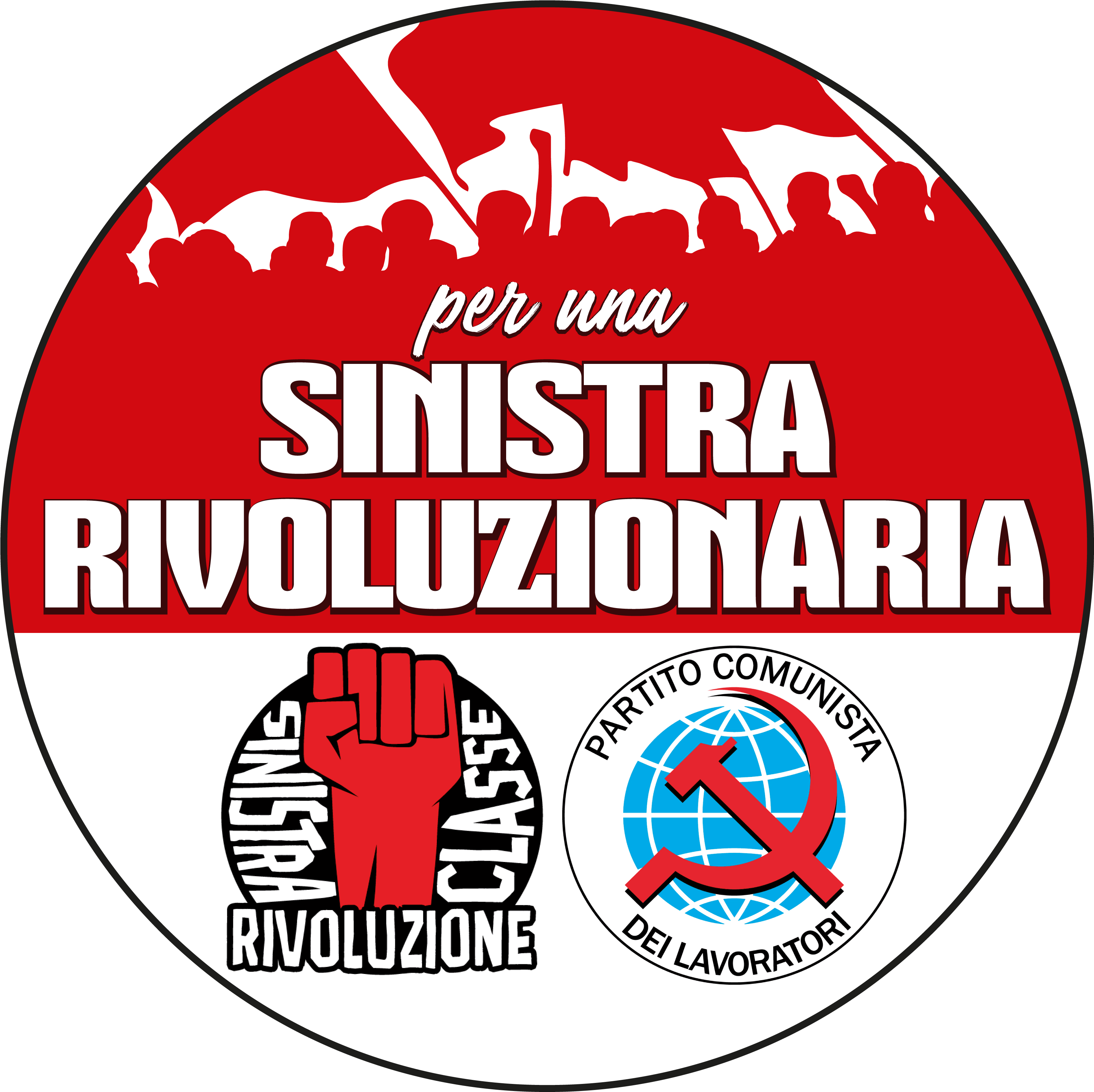 Logo Della Lista Per Una Sinistra Rivoluzionaria - Circle (3508x3508), Png Download
