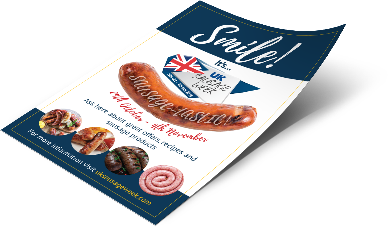 Download Poster - National Sausage Week 2018 (1417x831), Png Download