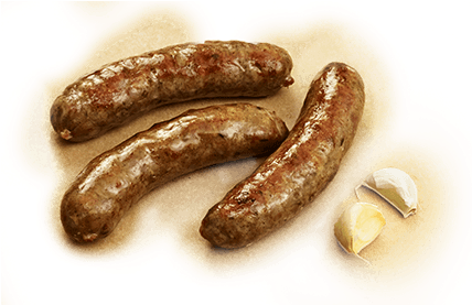 Our Italian Sausage Is Prepared According To The Italian - Lincolnshire Sausage (427x331), Png Download