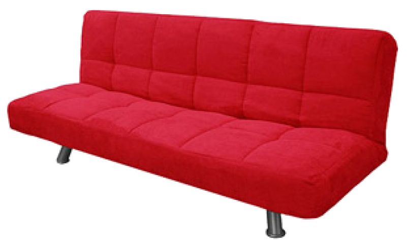 Futon Png Background Image - Red Futon (800x611), Png Download