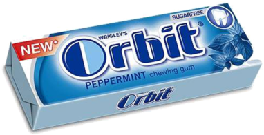 Orbit Chewing Gum - Chewing Gum (600x600), Png Download