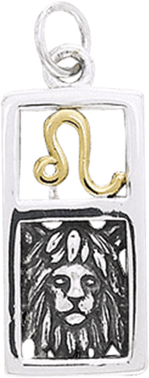 Leo Zodiac Pendant - Astrological Sign (555x555), Png Download