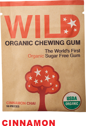 Cinnamon Chai Wild Organic Chewing Gum - Organic Bubble Gum (300x437), Png Download