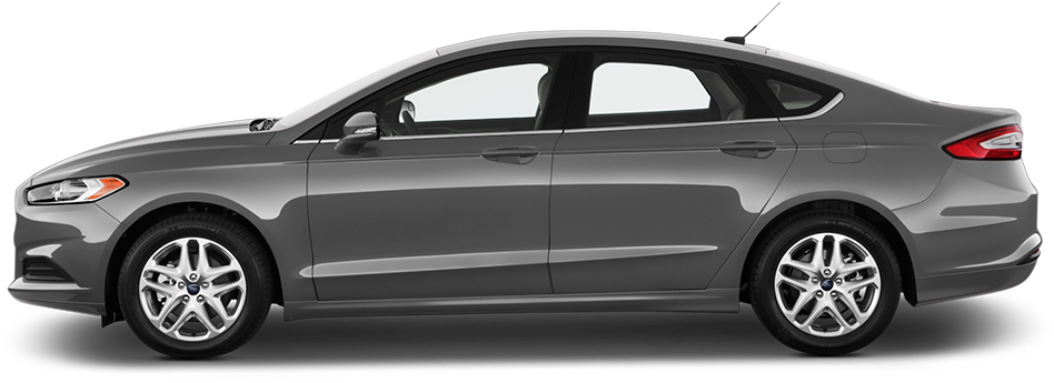 2016 Ford Fusion Side View - Hyundai Accent 2017 Hatchback (1000x1000), Png Download