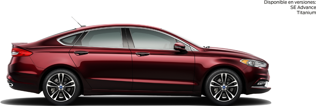 Vino Tinto - Ford Fusion Titanium 2019 Negro (1280x390), Png Download