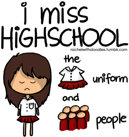 I - Miss High School Life (500x500), Png Download