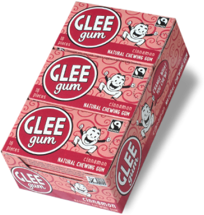 All Natural Glee "cinnamon" Chewing Gum / 12- Standard - Glee Gum Chewing Gum, Cinnamon - 16 Pieces (450x450), Png Download