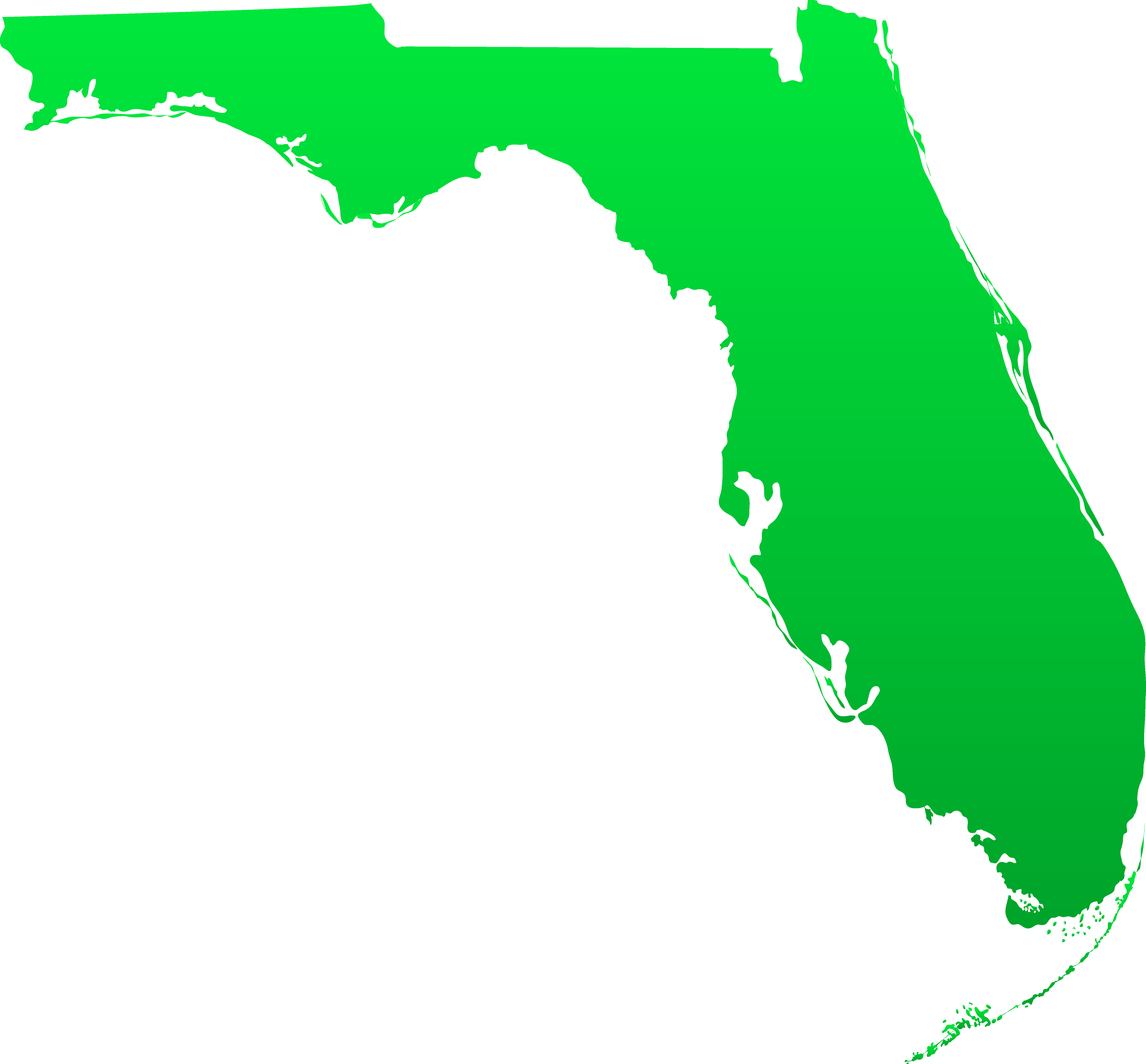 Map Clipart Logo Png - Florida Democrat Republican Map (6122x5688), Png Download