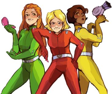 Here We Gooooo - Totally Spies Png (400x328), Png Download