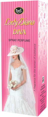 Lady Diana Diva Spray Perfume - Kolkata (378x500), Png Download