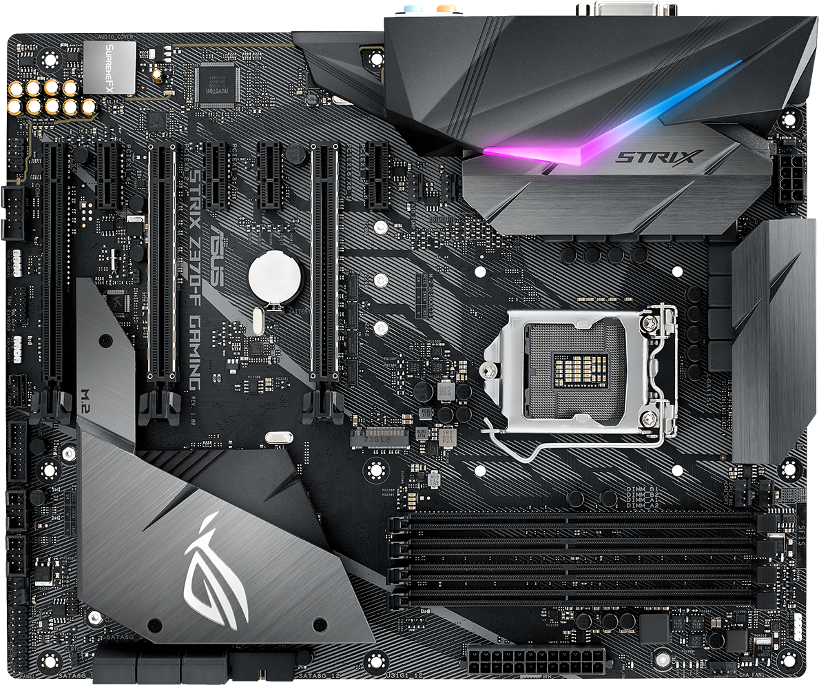 The Asus Rog Strix Z370 F Gaming Is A Good Case In - Asus Rog Strix Z370 F Gaming (1280x1059), Png Download