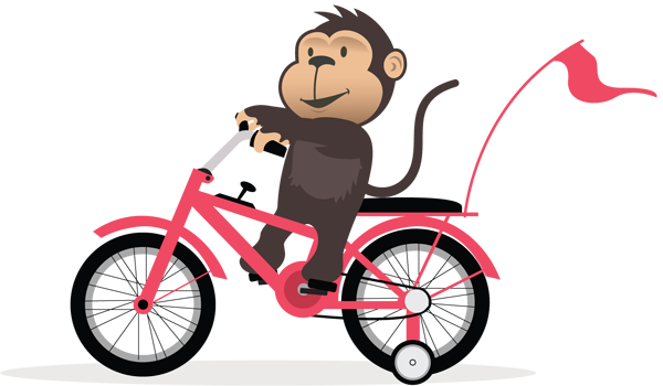 Posting A Bike Using A Courier - Monkey On A Cycle (600x350), Png Download