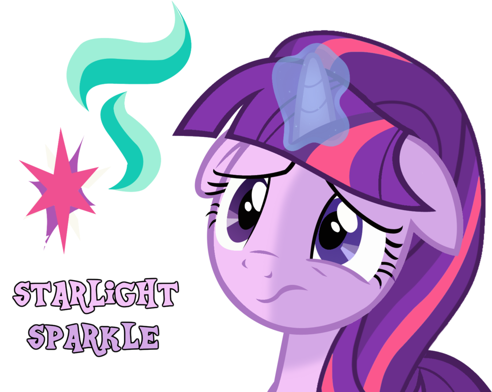 Alicorn, Artist Needed, Bad End, Counterparts, Female, - Mlp Starlight Glimmer And Twilight Sparkle Face (1280x800), Png Download