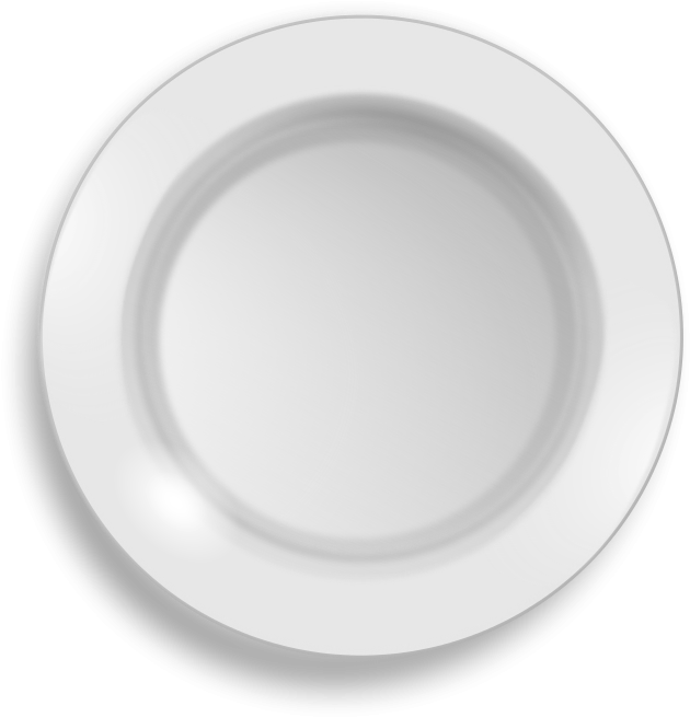 Free White Plate - White Plate Hd Png (744x800), Png Download