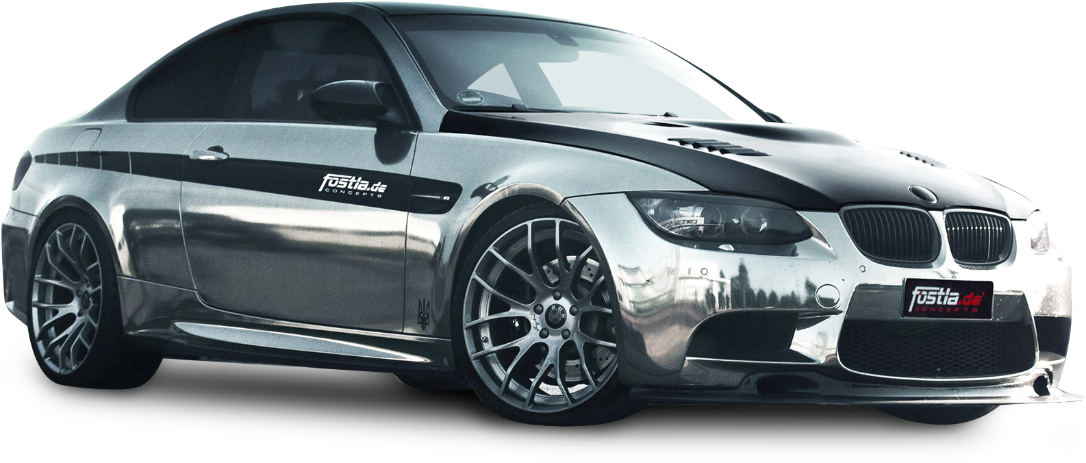 Silver Bmw M3 Coupe Car - Bmw M3 Coupe Png (1709x763), Png Download