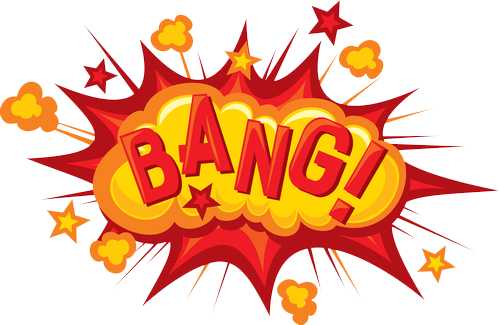 Bang - Boom Clipart (500x325), Png Download