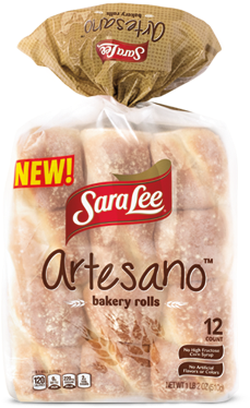 Artesano™ Bakery Rolls - Sara Lee Artesano Rolls (250x480), Png Download