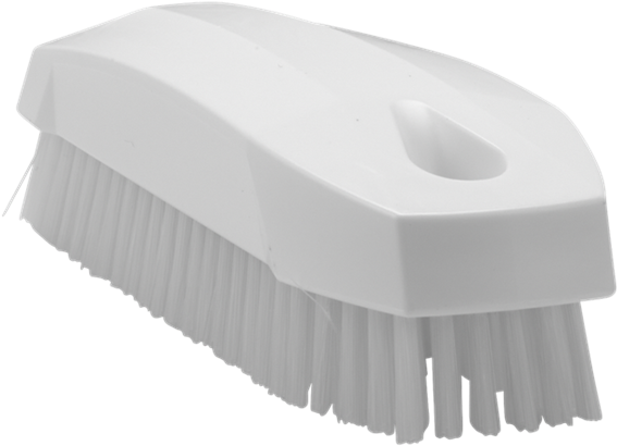 Hand Brush S / Nailbrush, - Vikan White 17mm Pet Hard Nail Brush , 64405 (590x442), Png Download