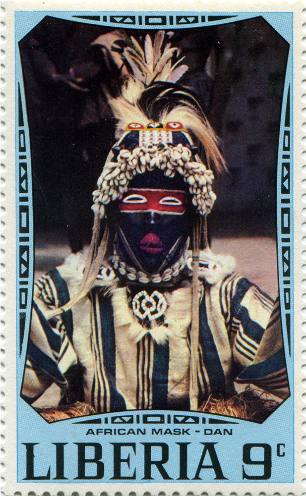 Region - Africa - Collection De Timbres Masques Oblitérés 50 Timbres (1000x1000), Png Download