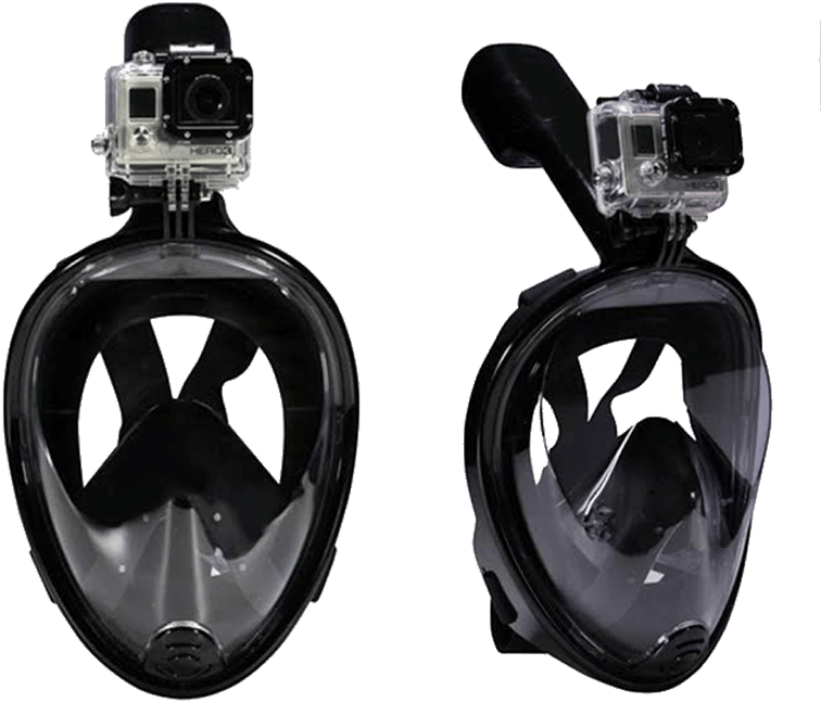 Snorkel Mask - Gopro Full Face Snorkel Mask (800x800), Png Download