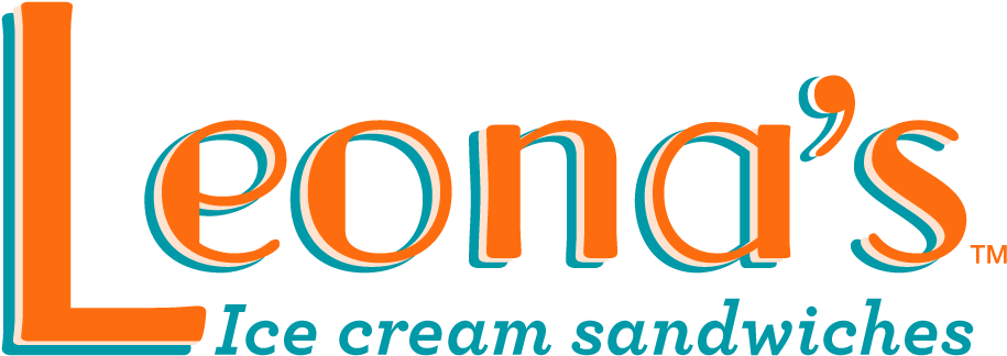 Leona's Ice Cream Pints - Graphic Design (959x362), Png Download
