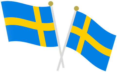 Sweden Flag Clipart Png - Swedish Flag Pole Png (510x340), Png Download