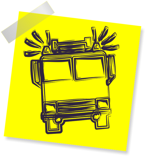 Vector Freeuse Download 911 Clipart Emergency Personnel - Fire Engine (597x597), Png Download