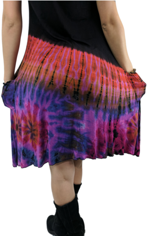 Tye Die Dress By Purple Moon - A-line (320x480), Png Download